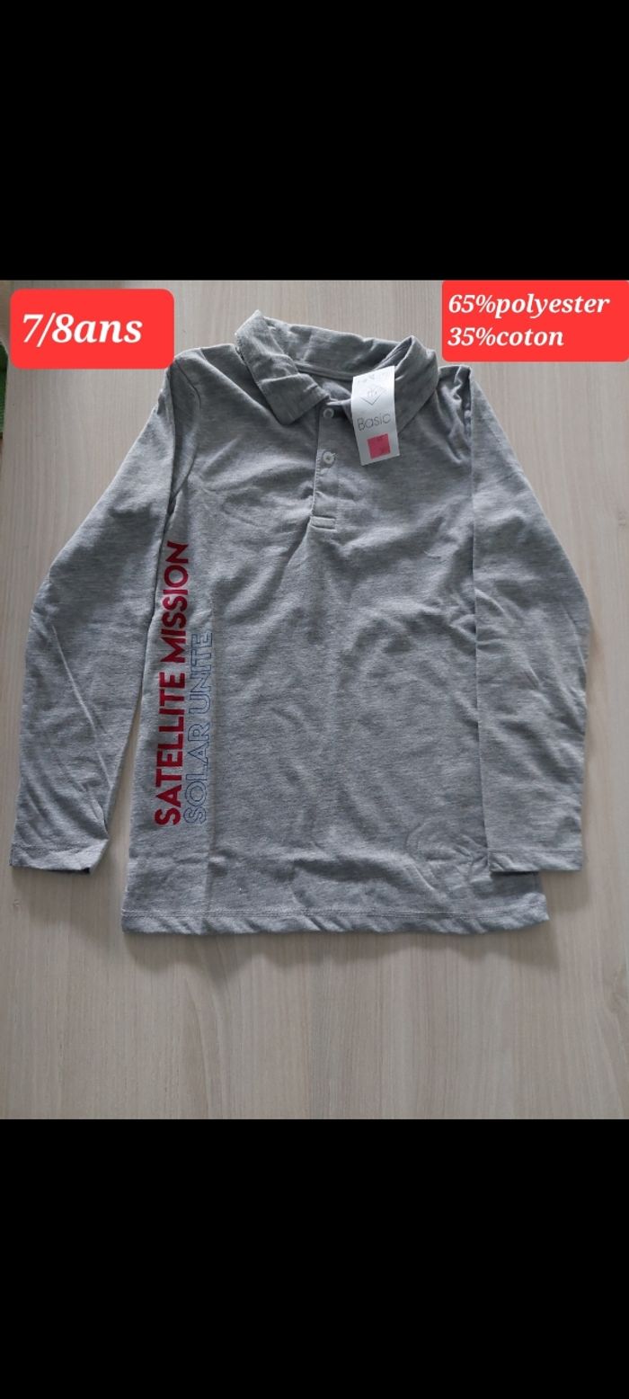 T-shirt satellite mission garçon 7/8ans