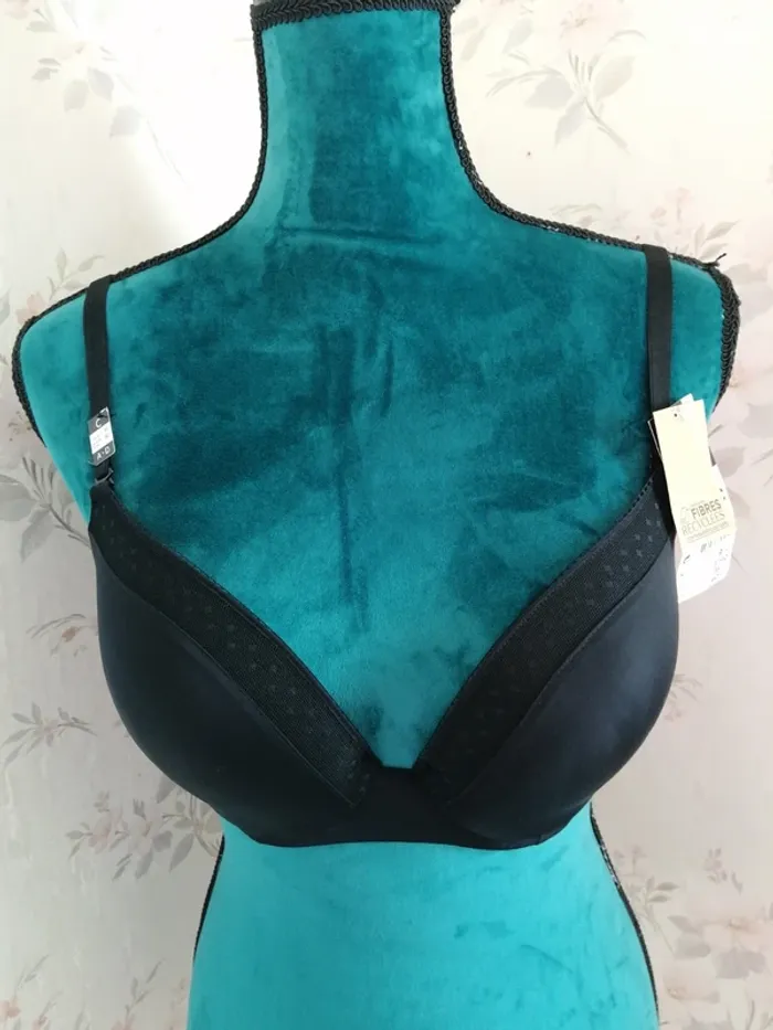 Soutien gorge noir push up avec dentelle / in extenso / (95C) - photo numéro 2