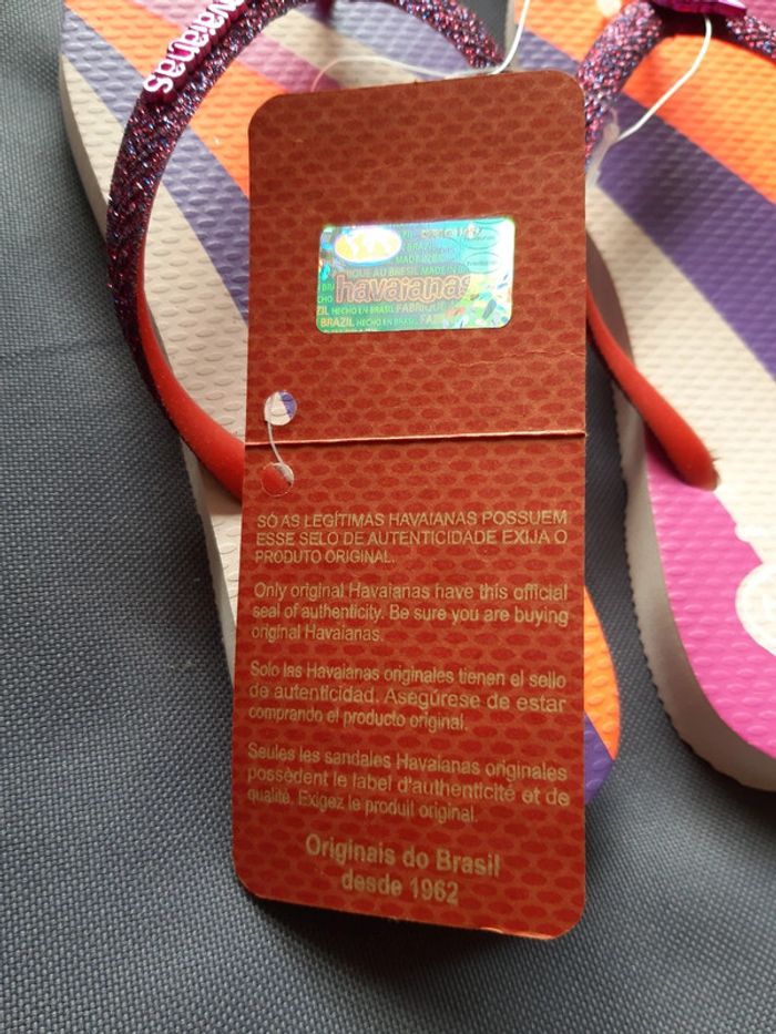 Havaianas glitter licorne taille 33-34 17€ au lieu de 26€ - photo numéro 6