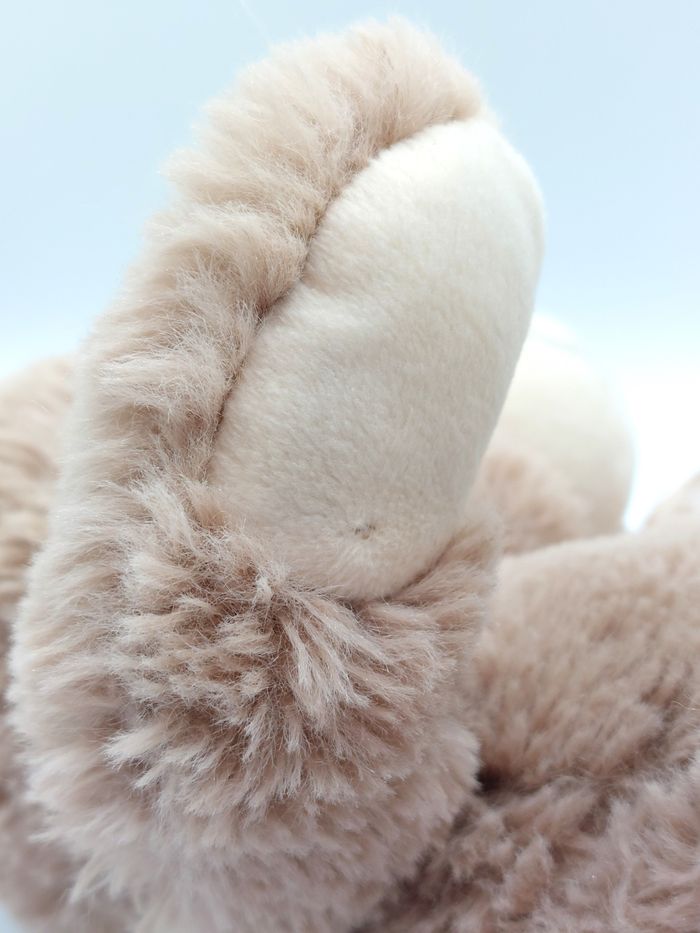Peluche doudou ours beige écru MAX & SAX Carrefour nœud doré 26 cm TY71037 - photo numéro 6