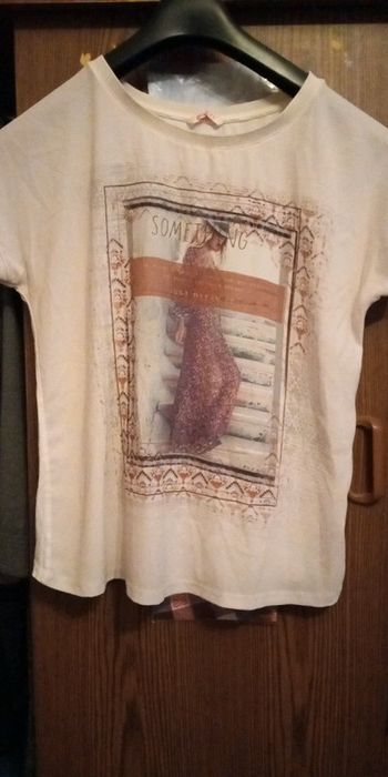 Tee-shirt crème camaïeu