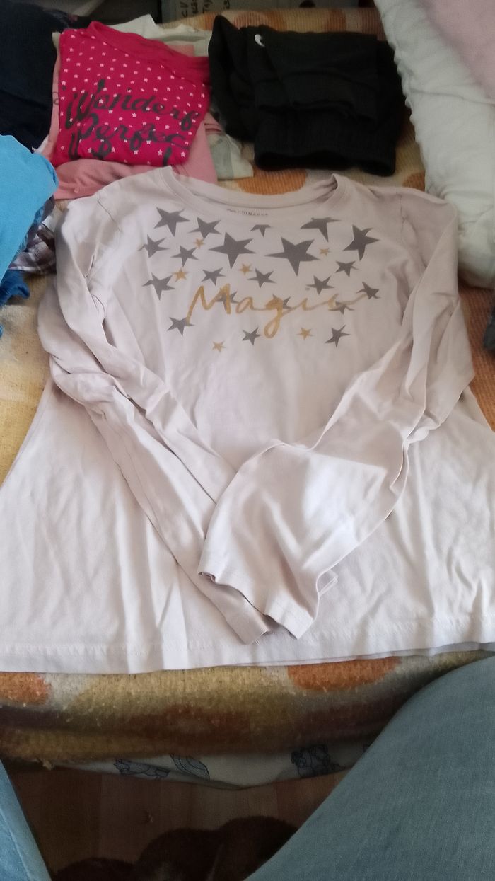 Tee shirt manches longues fille taille 14 ans