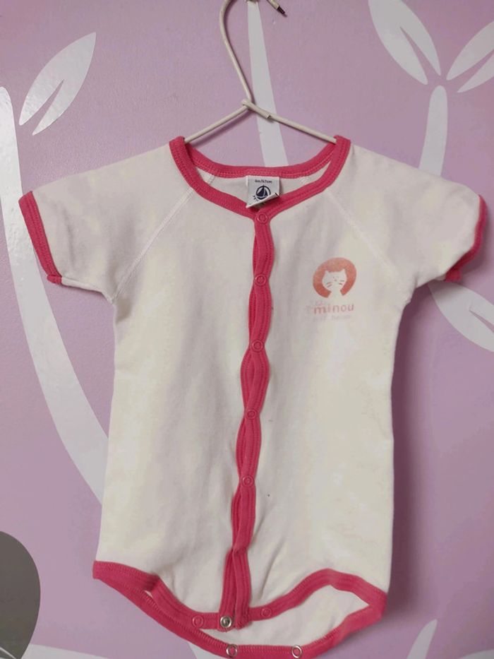 Lot de 2 body manches courtes 6 mois - photo numéro 2