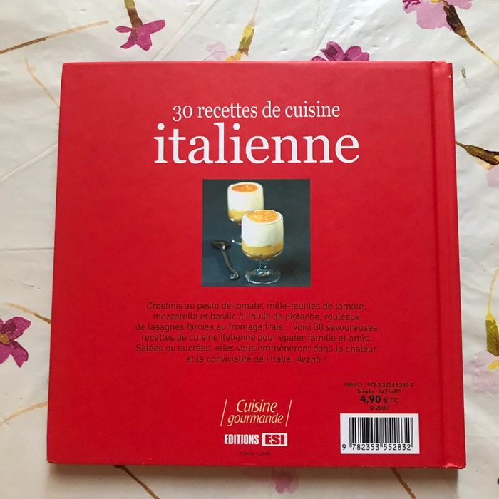 Livre « 30 recettes de cuisine italienne » - photo numéro 2