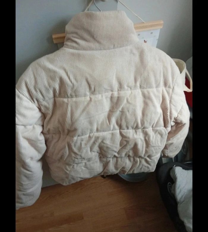 Jolie doudoune tommy jeans beige taille M - photo numéro 4