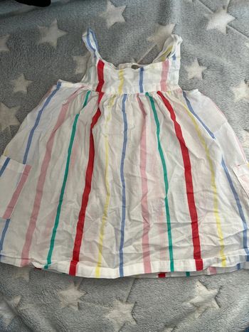 Robe légère rayée multicolore