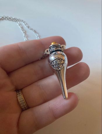 Collier NEUF Fiole de chance liquide Felix FELICIS Harry Potter