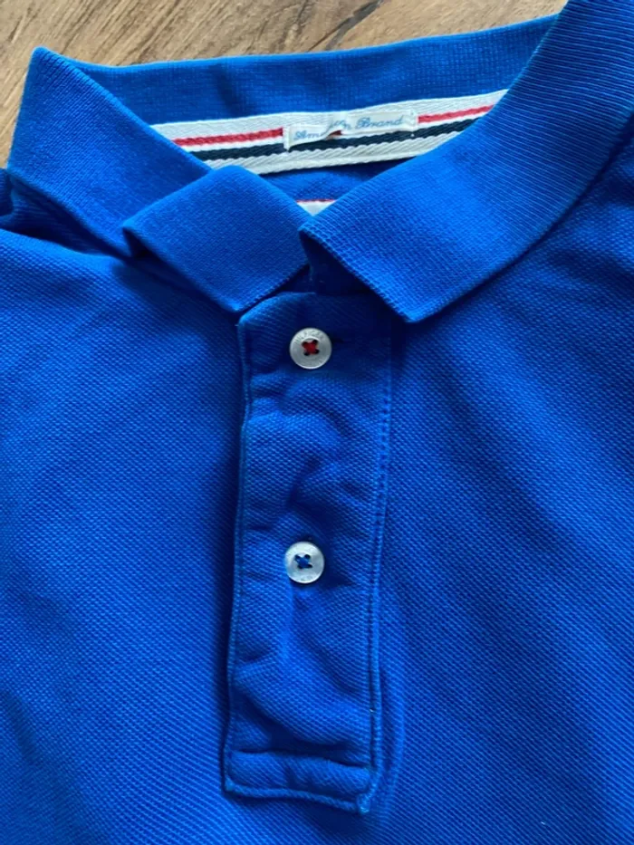 Polo Tommy Hilfiger bleu – Taille M – Logo brodé – Style classique chic - photo numéro 4
