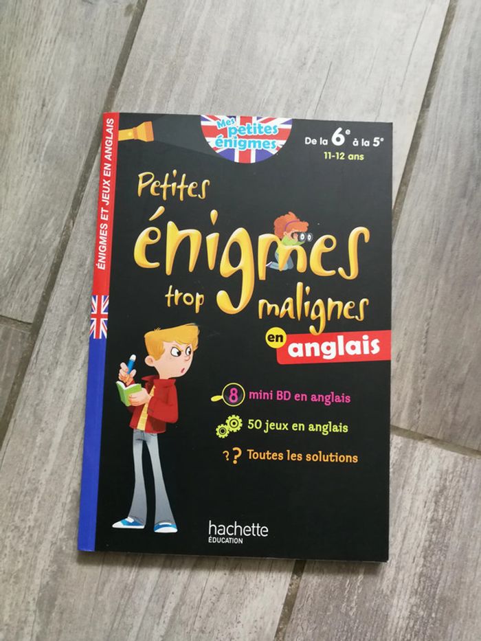 Petites énigmes trop malignes en anglais Hachette