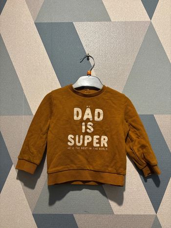 Pull marron, taille 18 mois Kiabi