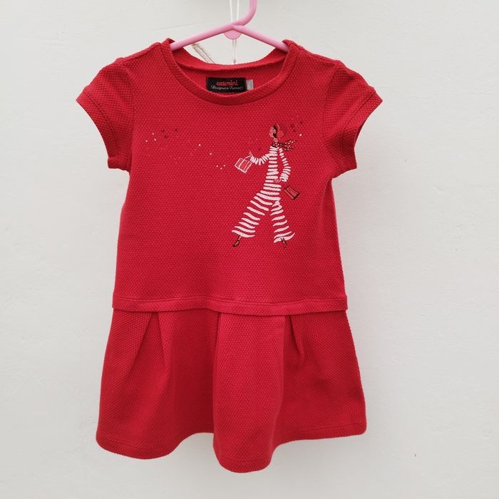 Robe rouge Catimini 2 ans - photo numéro 1