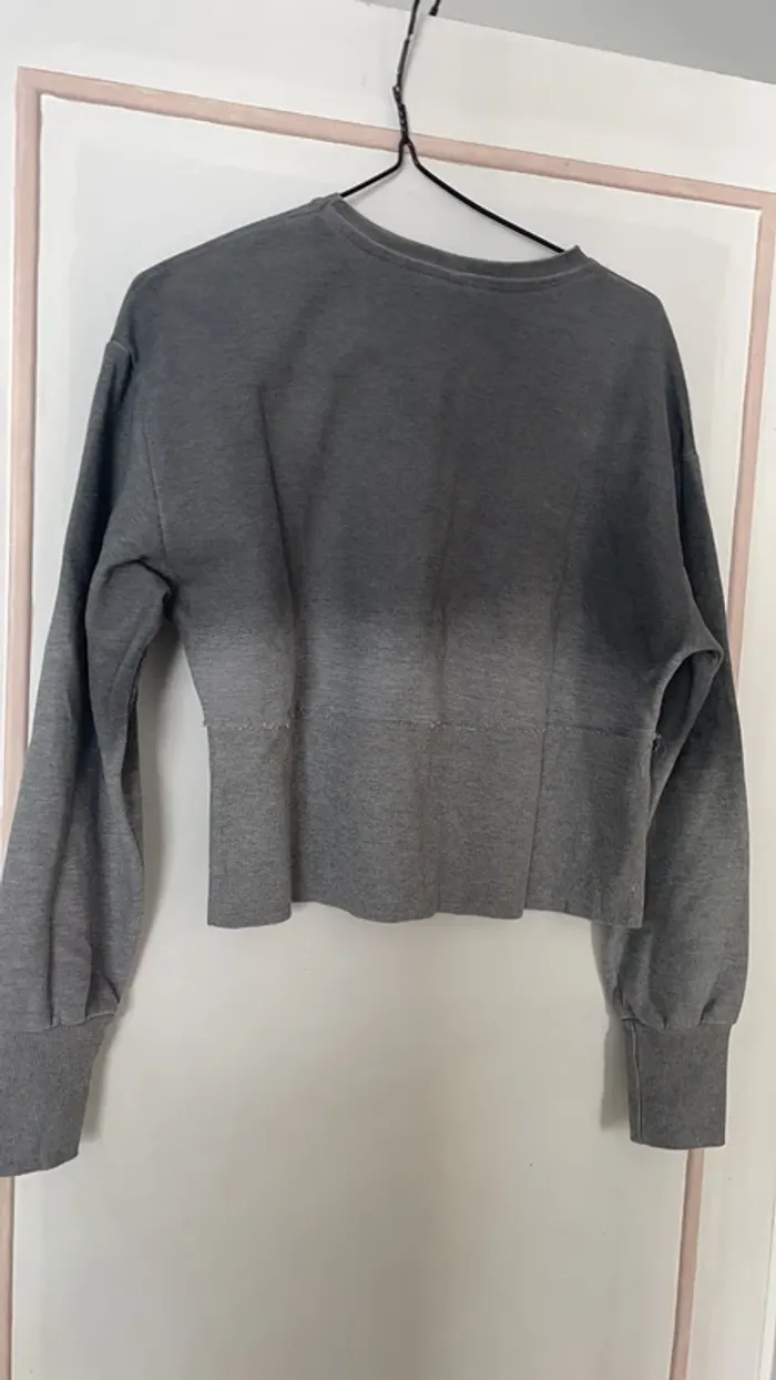 Pull manche longue dégradé gris - photo numéro 4