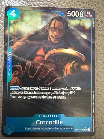 One Piece Crocodile OP07-040 PRB02 Alt Art FR NM