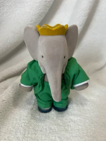 Figurine vintage articulée Babar le roi des éléphants
