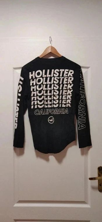 T-shirt ml noir Hollister XS