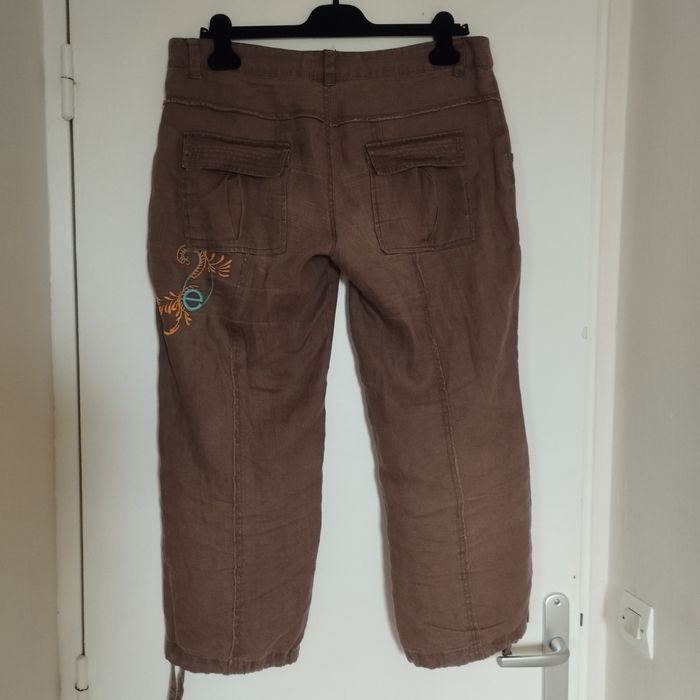Pantalon femme 40 100% lin de fabrication Française - photo numéro 8