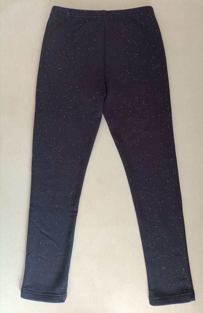 Legging bleu pailleté molletonné 12ans - photo numéro 3