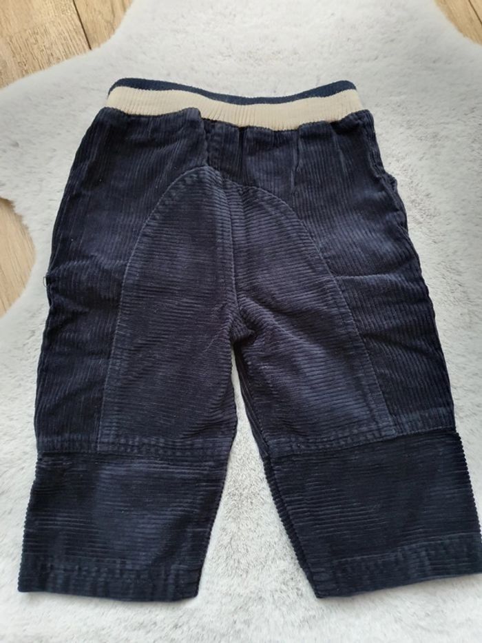 Pantalon en velours bleu marine Mini gang 12 mois - photo numéro 6