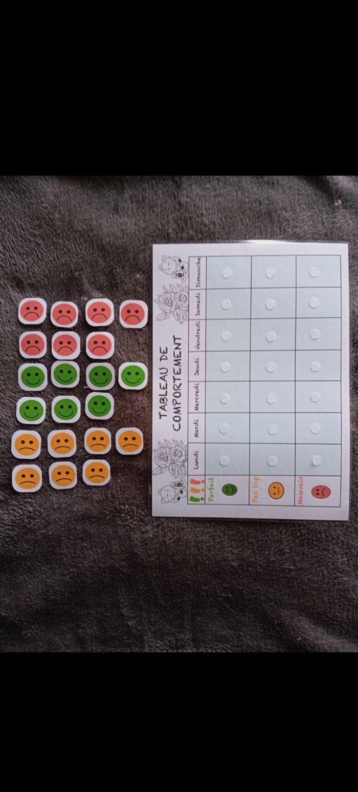 Fiche activités pour enfants mon comportement - photo numéro 3