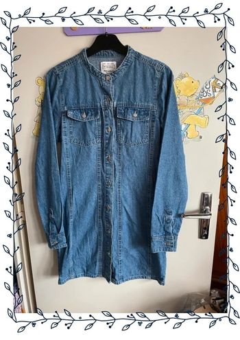 Robe en jean à manches longues, taille Xs, marque Pull & Bear