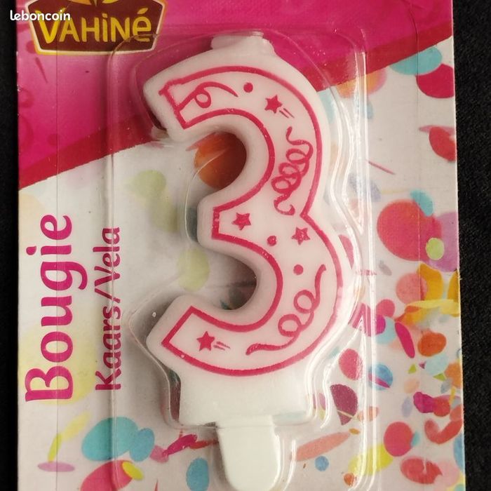 Bougies Anniversaires 3 et 4 Vahiné - photo numéro 2