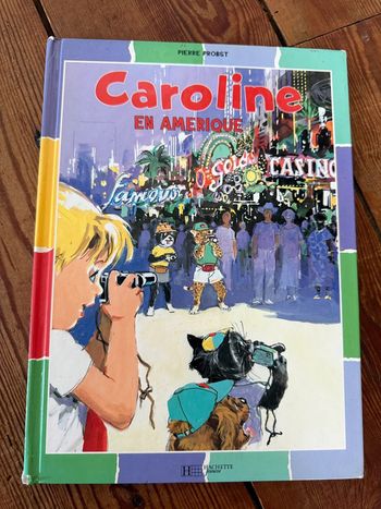 État moyen - Livre Caroline en Amérique édition damiers bd album multicolore