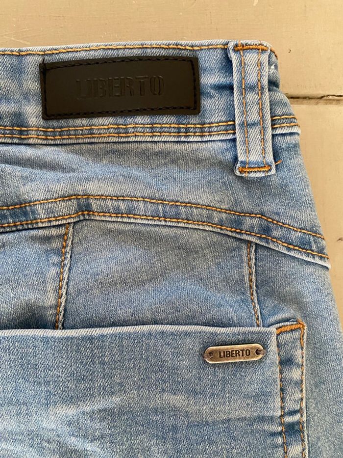 Jeans bleu slim skinny taille haute Liberto taille 36 - photo numéro 15