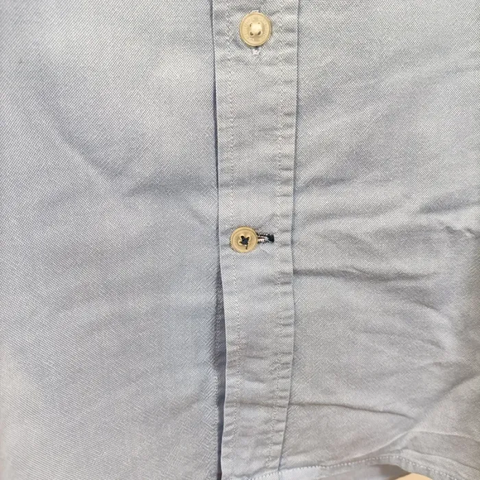 Chemise bleu clair Cambridge manches longues – 100 % coton – taille L A013 - photo numéro 8