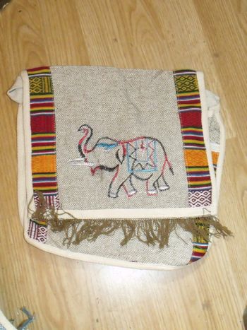 Sac polochon éléphant inde indou besace sac de cours sport