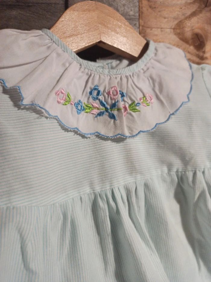 Tenue vintage robe culotte 18 mois tbe - photo numéro 5