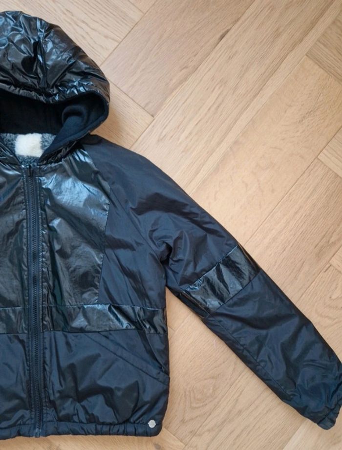 Veste à capuche fille noir IKKS Taille 14 ans - photo numéro 2