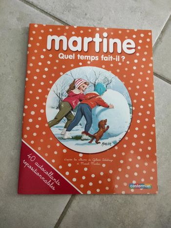 Livre avec autocollants repositionnables