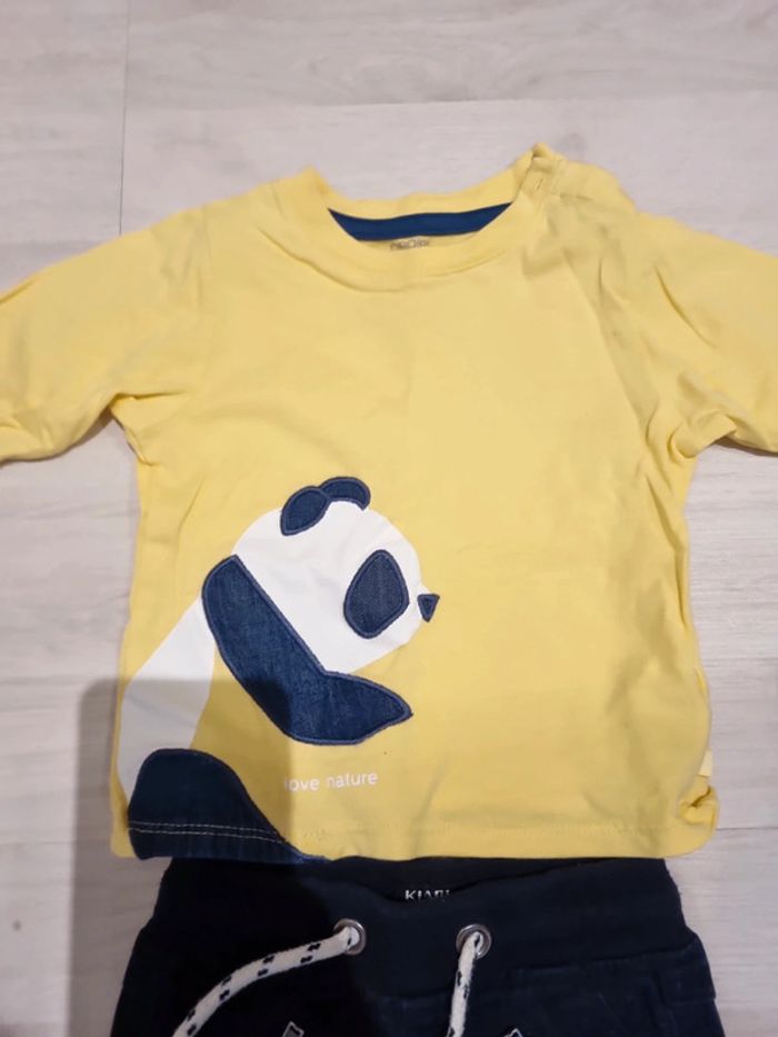 Ensemble pantalon + t-shirt 6 mois - photo numéro 2