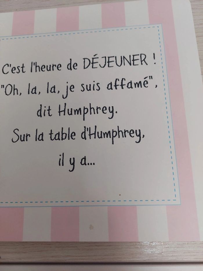 Livre La famille d'Humphrey - : Je mange avec Humphrey - photo numéro 3