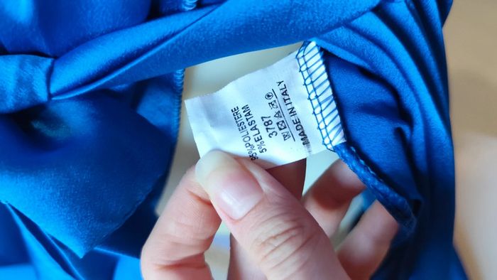 Robe de soirée satin bleu royal T36 - photo numéro 9