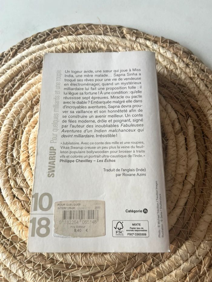 Roman Pour quelques milliards et une roupie - Vikas Swarup - photo numéro 2