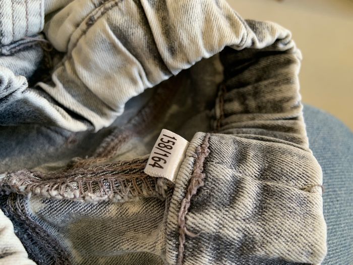 Bermuda jean gris bleu 158/164 cm - photo numéro 4