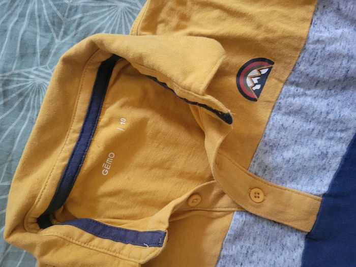 Polo maillot manches longues gemo 10 ans - photo numéro 2