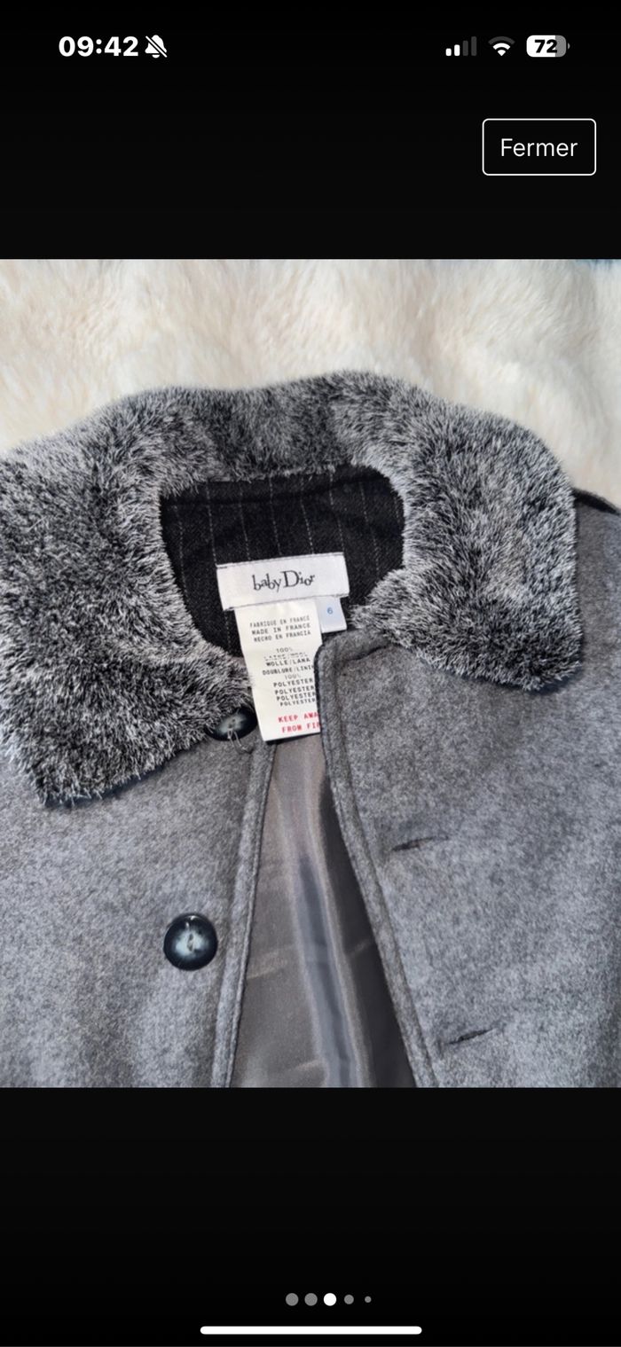 Manteaux Dior 6 mois quasi neuf 100 pour-cent laine - photo numéro 5