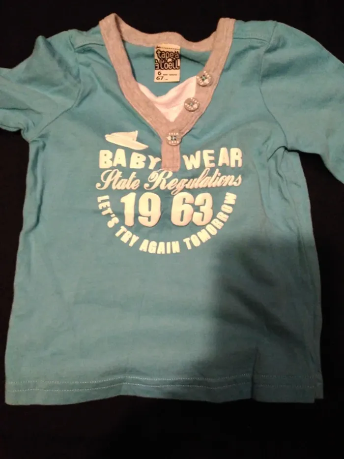 Tee shirt Bébé Garçon 6 Mois - photo numéro 3