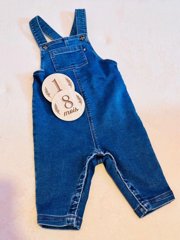 Salopette jean petit bateau