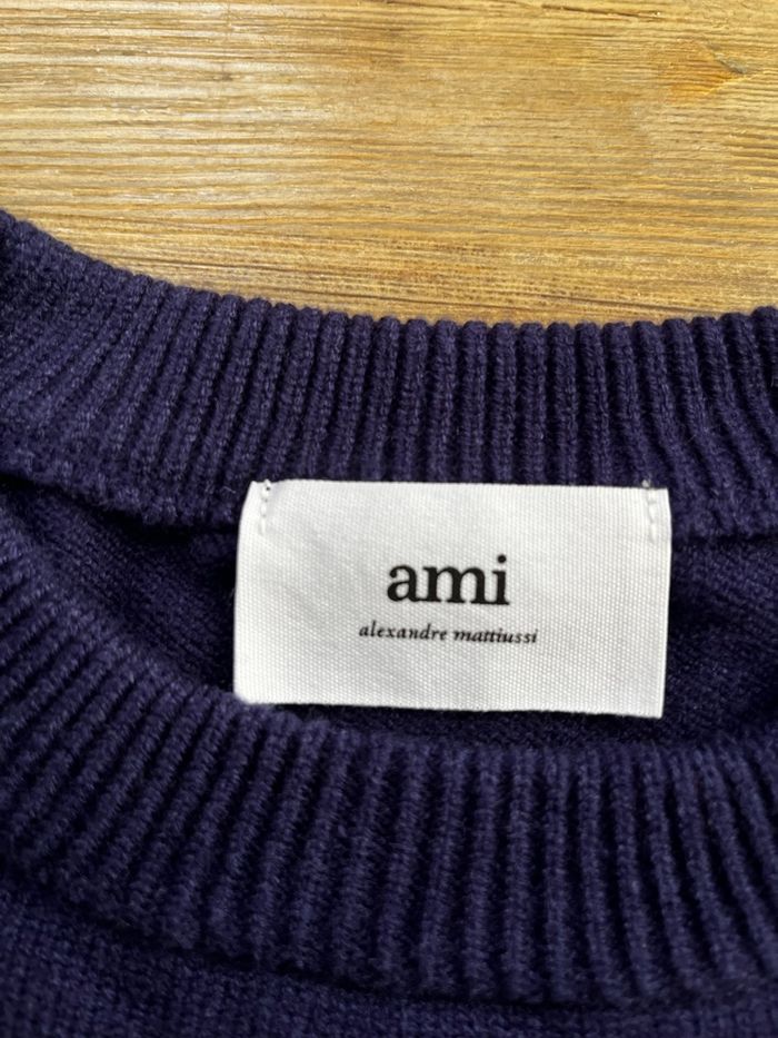 Pull ami Paris bleu marine - photo numéro 6