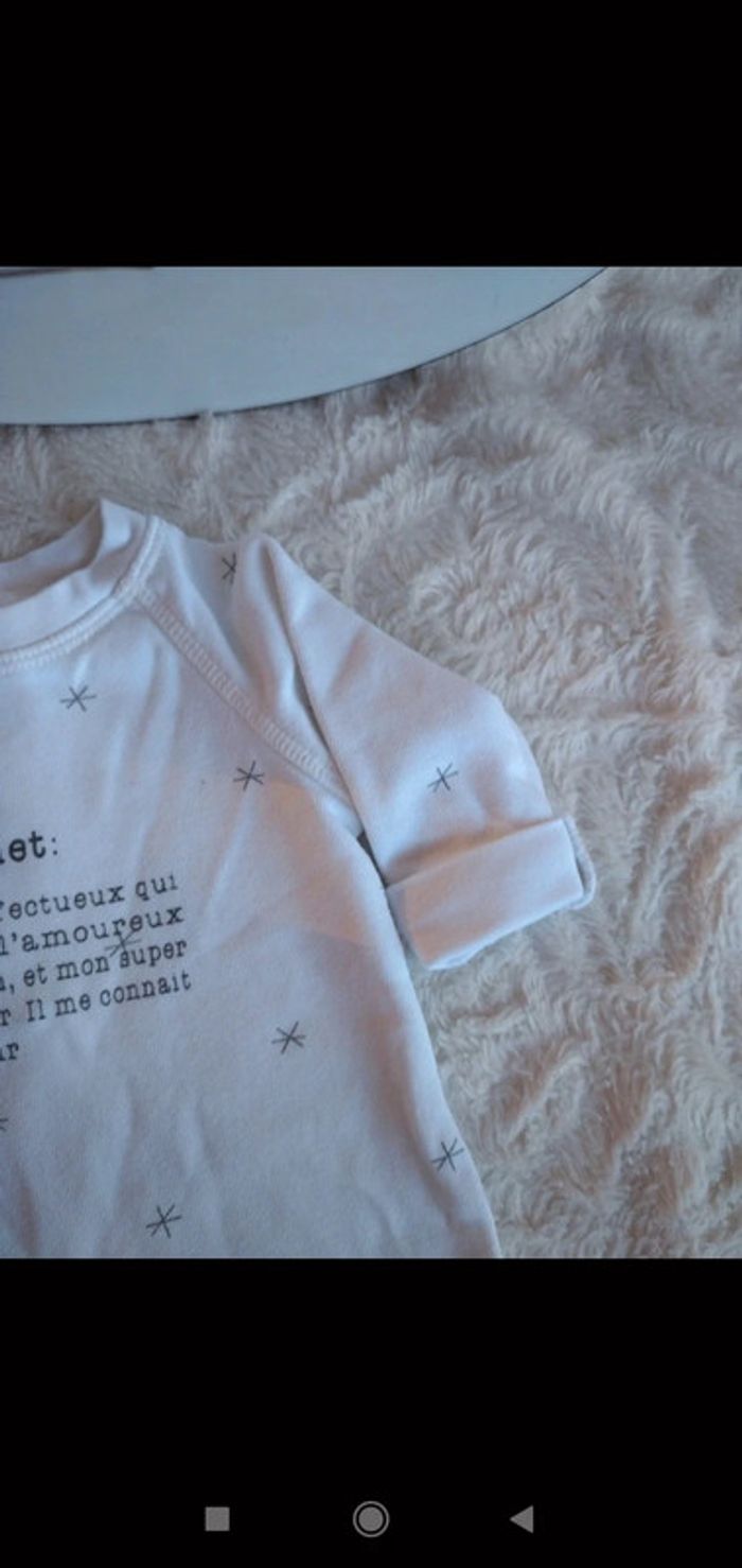 Pyjama combinaison sans pied été léger Mixte 1 mois Étoile Papa Papounet Gémo - photo numéro 5