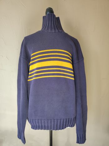 Pull grosses mailles en coton marin Daniel Crémieux taille L