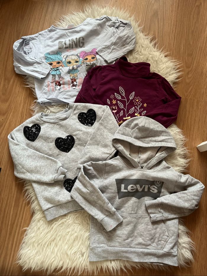 Lot vêtement fille hiver 4/5 ans kenzo ikks primark Levi’s tbe 👧 - photo numéro 6