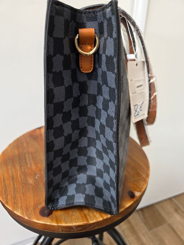 Sac à main chic anthracite - photo numéro 2