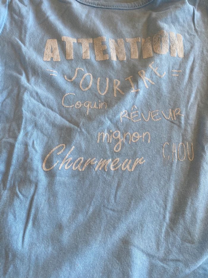 Ensemble marin bébé garçon ou fille polo t-shirt + short 24 mois 18/24mois m - photo numéro 5