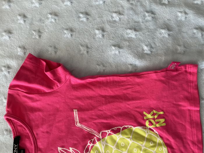 teeshirt manches courtes rose fuchsia impression ananas jaune 18 mois DKNY - photo numéro 5