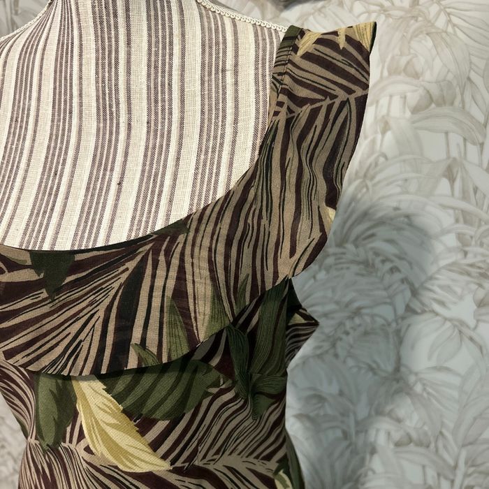 Robe longue motif feuille - photo numéro 2