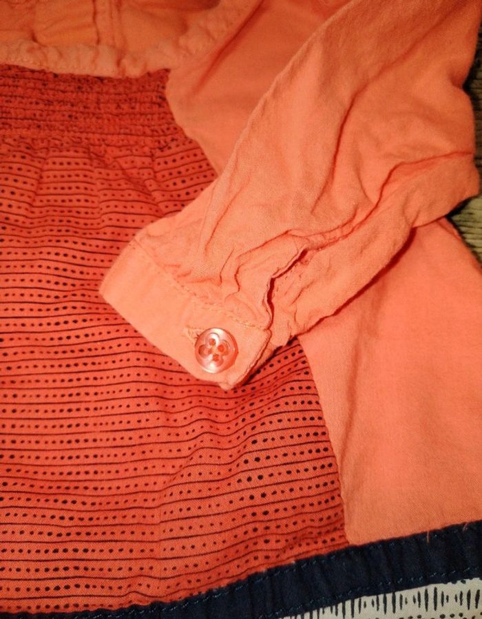 Jolie chemise blouse manches longues fille 3 mois TAO - photo numéro 4